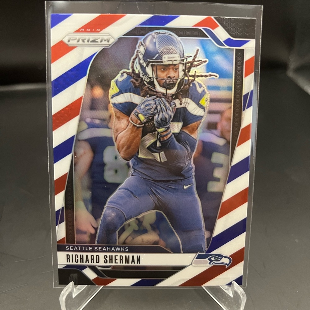 2024 Panini Prizm Red White Blue Richard Sherman #265